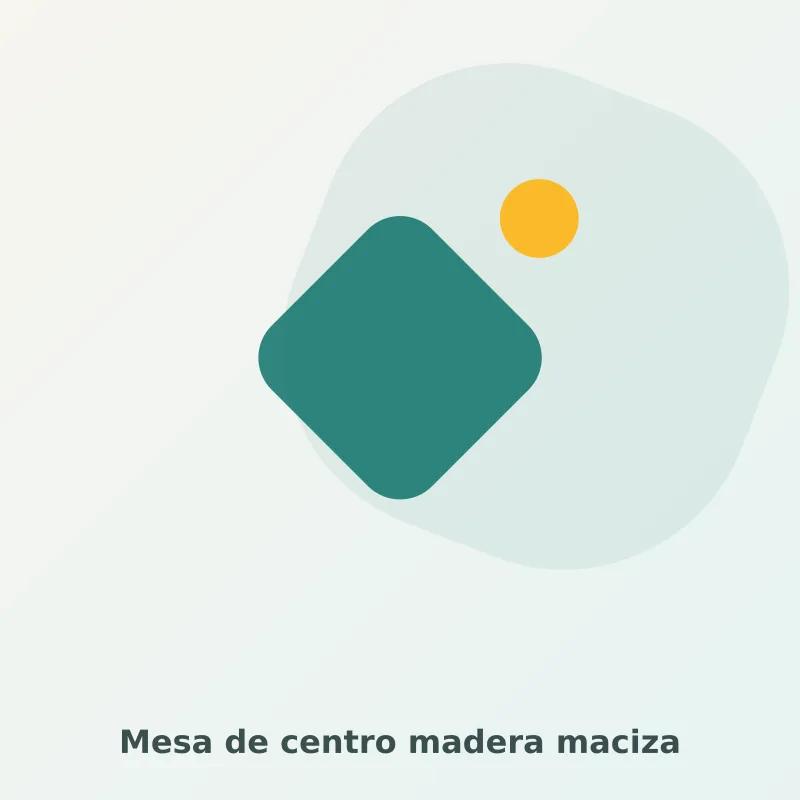 Mesa de centro madera maciza